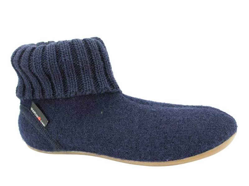 Mid-blue Ankle Boot Wool Slipper
